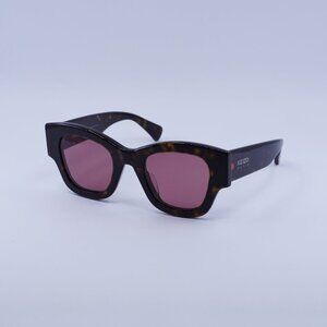 🕶️ New Kenzo KZ40169U 52S Sunglasses - Dark Havana Frame, Bordeaux Lenses